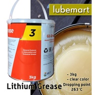 GS KIXX Grease 3 Lithoum Bearing Grease (3kg) - Multipurpose Bearing Grease
