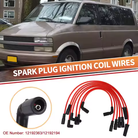 UXCELL 7 Pcs Car Spark Plug Coil Wires Ignition Coil Harness Cable Fit for Chevrolet Astro V6 4.3L 2
