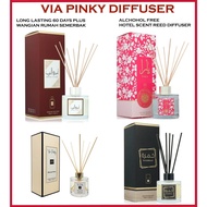 💯  Home Diffuser Via Pinky Air Freshener Pewangi Rumah Aromatherap Reed Diffuser Pewangi Bilik Tidur