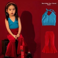 Childrens Retro 80s 90s Hong Kong Style Dance Performance Clothing Male Female Kids Fashion Show Stu