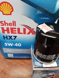 🔥ถูกที่สุด🔥ของแท้💯Shell Helix HX7 5w-40 ขนาด 4L ฟรี กรองมิตซูเก๋ง