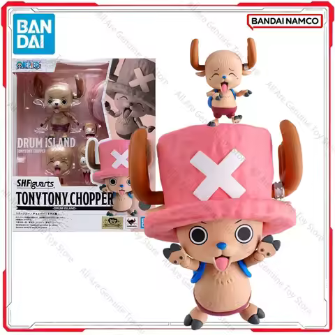 Genuine Bandai Original One Piece Model Kit SHF Chopper Drum Island Anime Figures Action Model Toys 