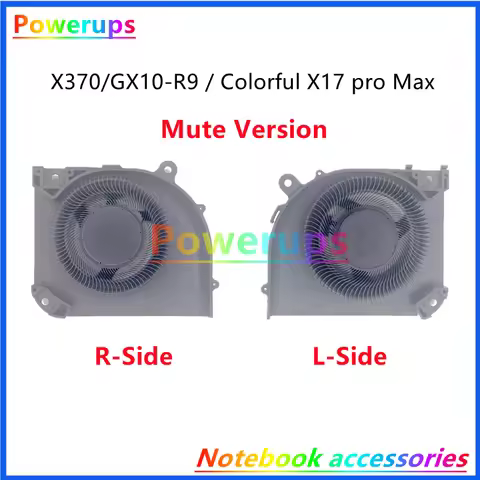DIY Customization Mute/High-Air CPU/GPU Cooler Fan For Clevo X370 Hasee GX10 R9 Colorful X17 pro Max