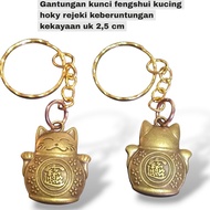 GANTUNGAN Feng Shui Hong Shui Lucky Cat Keychain