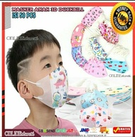 Masker Anak 3D DUCKBILL MOTIF ISI 50 PCS Masker Duckbill Anak Karakter