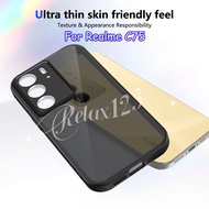 For Realme C75 4G 2025 New Luxury Simple Black Matte Clear Lens protection Cover For Realme C75 C75x