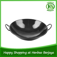 HITAM [READY] Frying Pan Wok Black Enamel 31Cm Non-Stick Wok/Household Supplies/Kitchen Frying/Frying LIMITED