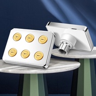 Mirror-Life High Pressure Rainshower Head Magic Water Flow Rainfall Shower Head Water- Saving Shower