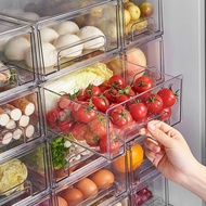 K-88/ Egg Storage Box Kitchen Refrigerator Drawer Crisper Food Grade Fruit and Vegetable Refrigerated Storage Box Simple