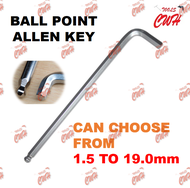 1.5-19.0MM RANGE PRC BALL POINT ALLEN KEY HEX HEXAGON KEY L WRENCH DRIVER 1.5MM 2MM 2.5MM 3MM 4MM 5M