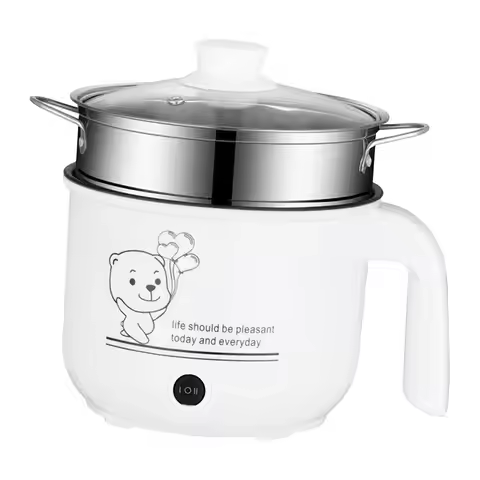Electric Hot Pot Ramen Cooker Nonstick Multifunctional Dry Protection Electric Rice Cooker for Dumpl