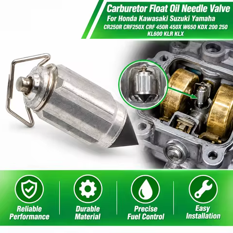 Carburetor Float Oil Needle Valve For Honda Kawasaki Suzuki Yamaha CR250R CRF250X CRF 450R 450X W650