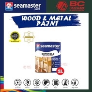 1L (Black/White/Black Matt/Aluminum) Seamaster 6600 Superglo High Gloss Finish  Wood and Metal Paint
