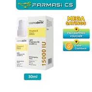 Cosmoderm Vitamin E Light Treatment Oil 15,000 I.U. 30ml DATE  [  Rosehip Oil skincare Farmasi CS  ]