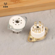 [XON] 2 PCS 7pin B7G Ceramic Vacuum Tube Soet Valve Base For 6Z4/EAA91/EC92, Etc. Vintage Audio Ampl