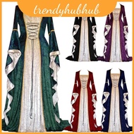 Sophisticated Long Sleeve Renaissance Dress for Cosplay and Historical Reenactments