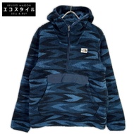 The North Face 藍色 Camper 套頭連帽抓絨外套，M 碼 [二手]