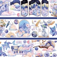 云中來書 童話造景 PET 和紙膠帶 水晶 虹光 台灣製 10米卷