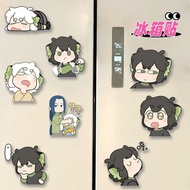 Luo‑Xiao‑Hei‑Zhan‑Ji 2 Anime Fridge Magnet Cute Cartoon Magnetic Sticker Refrigerator Decoration Fan
