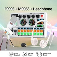 Bonkyo F999S+M996S 48v SoundCard Bluetooth compatible External Wireless DJ Mixer Noise Reduction Amp