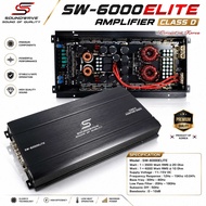 SOUNDWAVE เพาเวอร์แอมป์ CLASS D 2CH SW-6000ELITE 6000W วงจรเกาหลี ขับลำโพงซับ 10นิ้ว 12นิ้ว 15นิ้ว 1