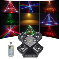 4 Arm Stage Beam Laser Light LED Beam Moving Head Stage Light DMX512 Sound Control KTV Laser Disco B