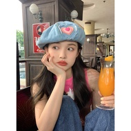 cap cap women Love Cowboy Girl Spring Summer Beret Japanese Beret