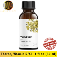 วิตามีนดีกับเค2 Vitamin D/K2 30 ml - Thorne Research - [EXP 03/2027]