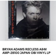 BRYAN ADAMS RECKLESS ALBUM WITH OBI VINYL LP RECORD JAPAN MINT