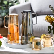 Amber Glass Cold Water Pitcher Set Household Large Capacity Glass Cold Water Pitcher High Borosilica