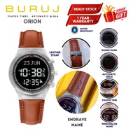 Free Engraving Azan Qibla Buruj Orion Unisex Watch