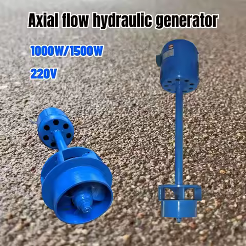 Hydro Generator Turbine 1000W 1500W Single Phase Axial Flow Hydraulic Generator 1KW 1.5KW Axial Flow