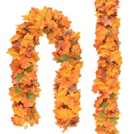 1 Pack Artificial Maples Vines Garland Fall Maple Leaf Garland Artificial Maple Garland, Autumn Hang
