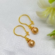 COD Anting Import Kancing Subang Mutiara Buatan Manusia Anti Karat Korea Tusuk Berlapis Emas 24k Gol