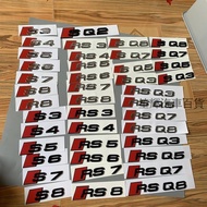 [Free audi sport] Audi Audi Labeling Car Label Modified S3 RS4 SQ5 RS678 Word Label Rear Tail Label 