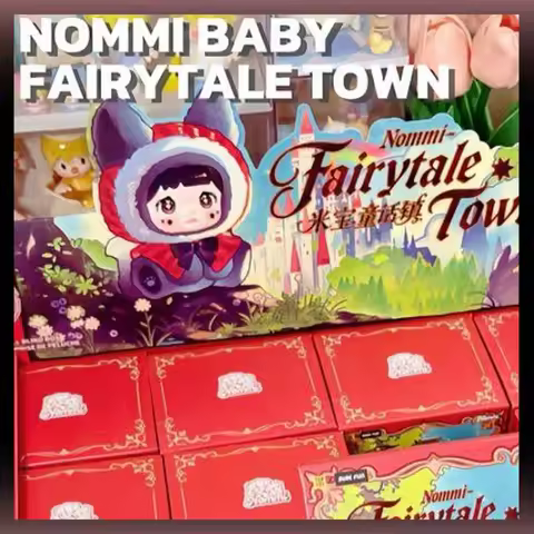 New Nommi Baby Fairy Tale Town Blind Box Genuine Nommi Anime Figures Mystery Box Backpack Decoration