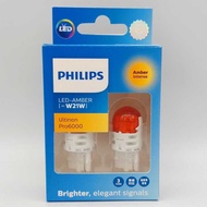 Hot Sale Philips LED T20 WY21W 11065AU60 T10 Car Steering Bulb Pro6000