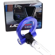 iJDMTOY Blue Track Racing Style Tow Hook Ring Compatible with 2017-up Alfa Romeo Giulia (952), Stelv