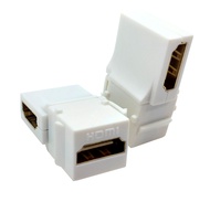 HDMI Keystone Jack, (2-Pack) Gold-Plated 90 Degree Angle HDMI Female to Female Insert Keystone Coupl