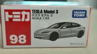 Tomica 98 Tesla Model 3  1/63 玩具車