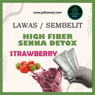 [1 sachet] STRAWBERRY SENNA DETOX HIGH FIBER | OEM MALAYSIA | SLIMMING | DETOX | NEW viral murah mud