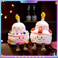 [ezbuy] Birthday Cake Plush Doll Gift for Kids Strawberry Cake Pillow Stuffed Animals Fun Plushies T