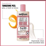 泰國boots best seller ~ Soap & Glory CLEAN ON ME hydrating Body Wash 500 ml