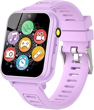 Smart Watch for Kids with 16 Puzzle Games 1.44" HD Touchscreen Camera Video Music Player Pedometer A