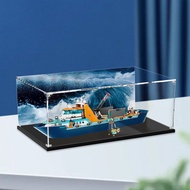 [Ready Stock Display Box] Suitable for Lego 60368 Polar Wheel Adventure Ship Acrylic Display Box Tra