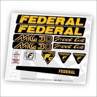Decal frame federal street cat Klaten decal bike sticker federal