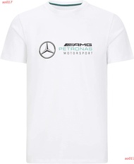 【The North FaceEE】so017 2021 Mercedes Benz AMG Petronas F1 Mens Large Logo T-Shirt Black/Gray/White 