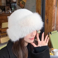 Mongolian Style Winter Hat For Women Faux Fur Fluffy Hat For Women Luxury