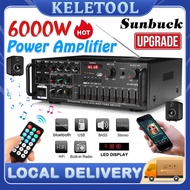 6000W Power Amplifier Bluetooth Karaoke Home Theater Amplifier Audio Stereo Amplifier Sunbuck 326BT 