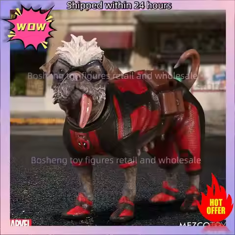 Original Mezco Toyz Deadpool Wolverine Deadpool Deluxe 1:12 Dogpool In Stock Anime Action Collection